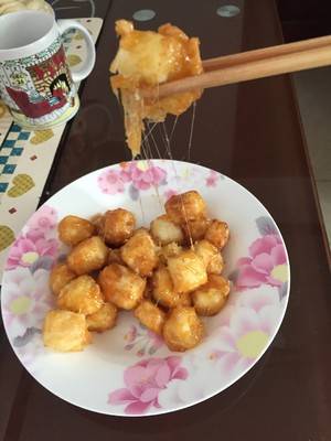 拔丝奶豆腐做法呢？