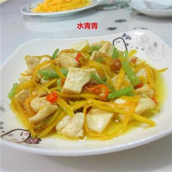 南瓜丝炒豆腐怎么做，南瓜丝炒豆腐怎么做好吃，南瓜丝炒豆腐做法