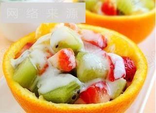 橙盅酸奶水果沙拉怎么做，橙盅酸奶水果沙拉怎么做好吃，橙盅酸奶水果沙拉做法