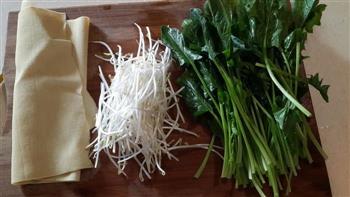 素食主义-菠菜拌豆皮怎么做，素食主义-菠菜拌豆皮怎么做好吃，素食主义-菠菜拌豆皮做法
