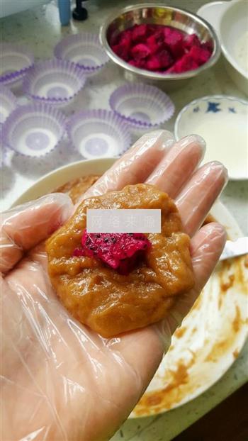红糖龙果糯米糍怎么做，红糖龙果糯米糍怎么做好吃，红糖龙果糯米糍做法