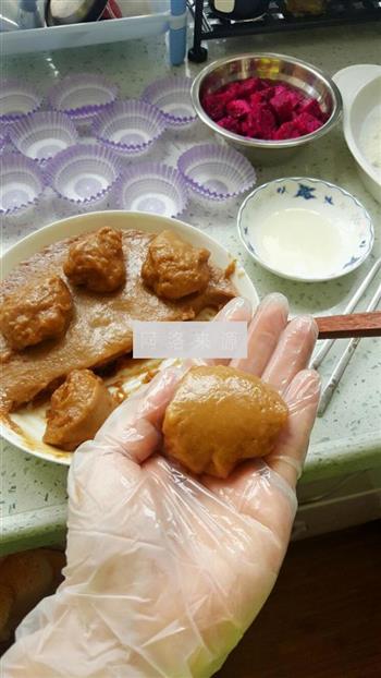 红糖龙果糯米糍怎么做，红糖龙果糯米糍怎么做好吃，红糖龙果糯米糍做法