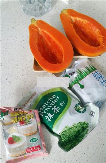抹茶牛奶木瓜冻怎么做，抹茶牛奶木瓜冻怎么做好吃，抹茶牛奶木瓜冻做法