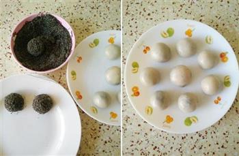 蓝莓馅黑芝麻糯米球怎么做，蓝莓馅黑芝麻糯米球怎么做好吃，蓝莓馅黑芝麻糯米球做法