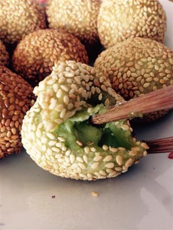 青麻球怎么做，青麻球怎么做好吃，青麻球做法