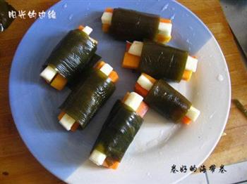 三色海带卷怎么做，三色海带卷怎么做好吃，三色海带卷做法
