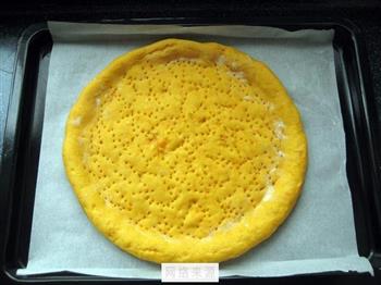 南瓜饼胚培根披萨怎么做，南瓜饼胚培根披萨怎么做好吃，南瓜饼胚培根披萨做法