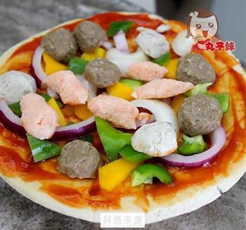 牛肉丸比萨怎么做，牛肉丸比萨怎么做好吃，牛肉丸比萨做法