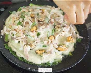 韩式海鲜葱饼怎么做，韩式海鲜葱饼怎么做好吃，韩式海鲜葱饼做法