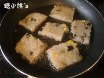 香菇咸肉糯米煎糕怎么做，香菇咸肉糯米煎糕怎么做好吃，香菇咸肉糯米煎糕做法