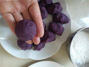 小点心-椰蓉紫薯球怎么做，小点心-椰蓉紫薯球怎么做好吃，小点心-椰蓉紫薯球做法