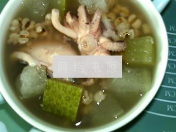 冬瓜薏米墨鱼汤怎么做，冬瓜薏米墨鱼汤怎么做好吃，冬瓜薏米墨鱼汤做法