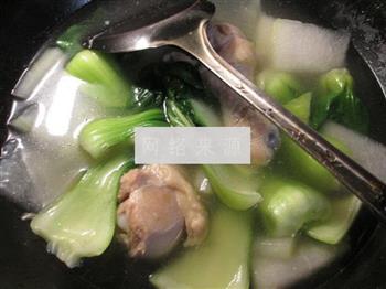 青菜冬瓜鸡腿汤怎么做，青菜冬瓜鸡腿汤怎么做好吃，青菜冬瓜鸡腿汤做法
