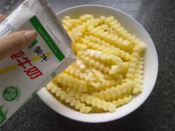 奶味薯条怎么做，奶味薯条怎么做好吃，奶味薯条做法