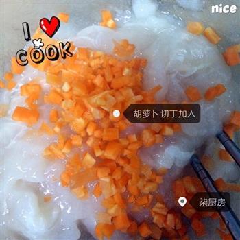 龙利鱼胡萝卜花丸怎么做，龙利鱼胡萝卜花丸怎么做好吃，龙利鱼胡萝卜花丸做法