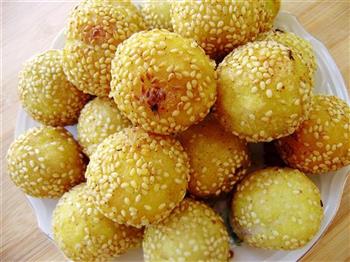 豆沙馅麻团怎么做，豆沙馅麻团怎么做好吃，豆沙馅麻团做法