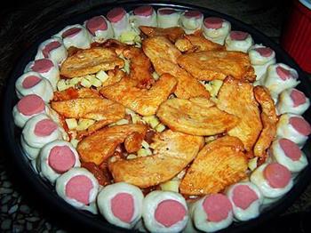 花边苹果鸡肉披萨怎么做，花边苹果鸡肉披萨怎么做好吃，花边苹果鸡肉披萨做法