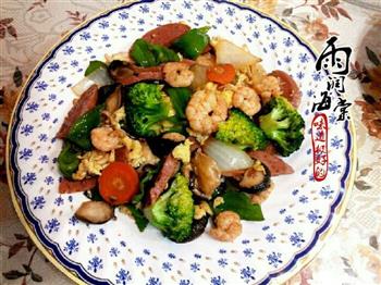 虾仁鸡蛋炒杂蔬怎么做，虾仁鸡蛋炒杂蔬怎么做好吃，虾仁鸡蛋炒杂蔬做法