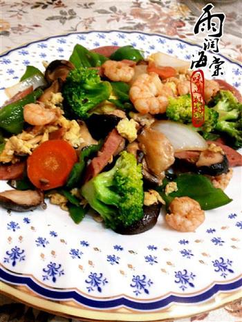 虾仁鸡蛋炒杂蔬怎么做，虾仁鸡蛋炒杂蔬怎么做好吃，虾仁鸡蛋炒杂蔬做法