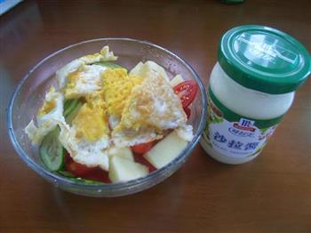 煎蛋水果沙拉怎么做，煎蛋水果沙拉怎么做好吃，煎蛋水果沙拉做法