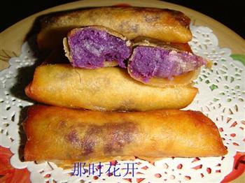 紫薯春卷怎么做，紫薯春卷怎么做好吃，紫薯春卷做法