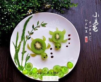 小乌龟水果摆盘怎么做，小乌龟水果摆盘怎么做好吃，小乌龟水果摆盘做法
