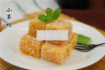 椰蓉牛奶南瓜糕怎么做，椰蓉牛奶南瓜糕怎么做好吃，椰蓉牛奶南瓜糕做法