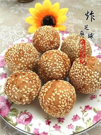 炸芝麻球怎么做，炸芝麻球怎么做好吃，炸芝麻球做法