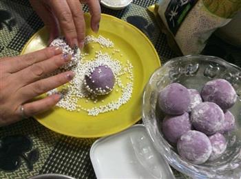 紫薯豆沙丸子怎么做，紫薯豆沙丸子怎么做好吃，紫薯豆沙丸子做法