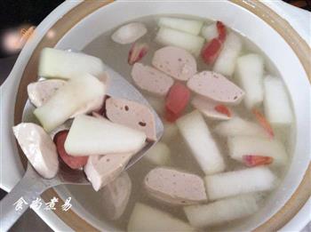 肉丸肠仔冬瓜汤怎么做，肉丸肠仔冬瓜汤怎么做好吃，肉丸肠仔冬瓜汤做法