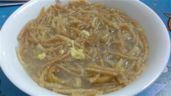 早餐-蛋花汤泡馓子怎么做，早餐-蛋花汤泡馓子怎么做好吃，早餐-蛋花汤泡馓子做法
