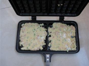 葱香猪肉华夫饼怎么做，葱香猪肉华夫饼怎么做好吃，葱香猪肉华夫饼做法
