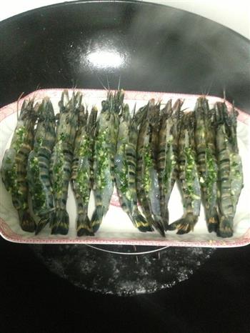 葱香蒜蓉开边虾怎么做，葱香蒜蓉开边虾怎么做好吃，葱香蒜蓉开边虾做法