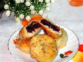 芝麻豆沙煎饼怎么做，芝麻豆沙煎饼怎么做好吃，芝麻豆沙煎饼做法