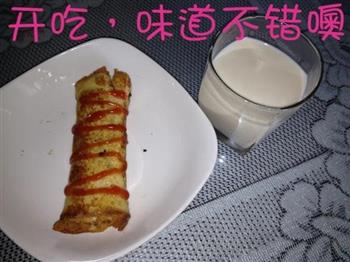 简易版热狗蛋卷怎么做，简易版热狗蛋卷怎么做好吃，简易版热狗蛋卷做法