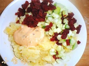 双味土豆泥怎么做，双味土豆泥怎么做好吃，双味土豆泥做法