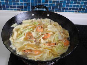 大虾白菜面片汤怎么做，大虾白菜面片汤怎么做好吃，大虾白菜面片汤做法