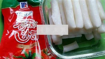 番茄酱炒年糕怎么做，番茄酱炒年糕怎么做好吃，番茄酱炒年糕做法