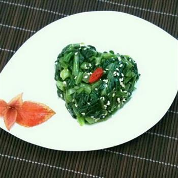 芝麻青菜怎么做，芝麻青菜怎么做好吃，芝麻青菜做法