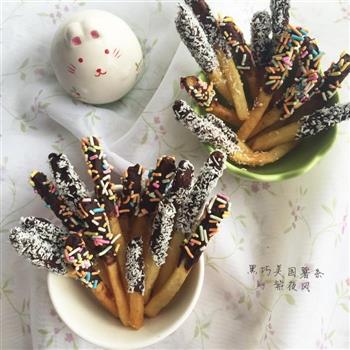 黑巧美国薯条怎么做，黑巧美国薯条怎么做好吃，黑巧美国薯条做法