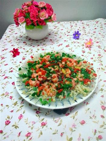 金针菇粉丝蒸虾怎么做，金针菇粉丝蒸虾怎么做好吃，金针菇粉丝蒸虾做法