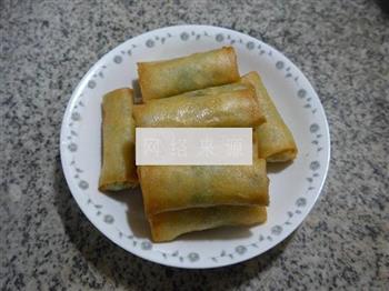 香干蒿菜馅春卷怎么做，香干蒿菜馅春卷怎么做好吃，香干蒿菜馅春卷做法