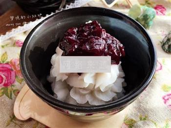 蓝莓酱山药泥怎么做，蓝莓酱山药泥怎么做好吃，蓝莓酱山药泥做法
