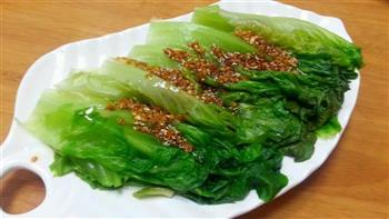 蒜蓉酱油白灼生菜怎么做，蒜蓉酱油白灼生菜怎么做好吃，蒜蓉酱油白灼生菜做法