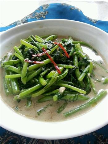 腐乳辣炒茼蒿怎么做，腐乳辣炒茼蒿怎么做好吃，腐乳辣炒茼蒿做法