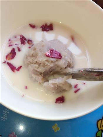 玫瑰花椰汁芋泥怎么做，玫瑰花椰汁芋泥怎么做好吃，玫瑰花椰汁芋泥做法