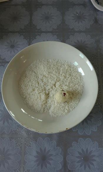 蔓越莓蛋白椰蓉球怎么做，蔓越莓蛋白椰蓉球怎么做好吃，蔓越莓蛋白椰蓉球做法