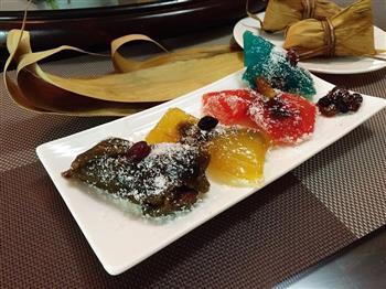 彩色椰蓉果粒粽怎么做，彩色椰蓉果粒粽怎么做好吃，彩色椰蓉果粒粽做法