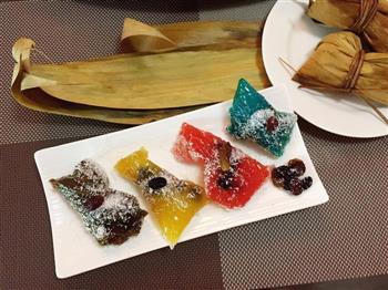 彩色椰蓉果粒粽怎么做，彩色椰蓉果粒粽怎么做好吃，彩色椰蓉果粒粽做法