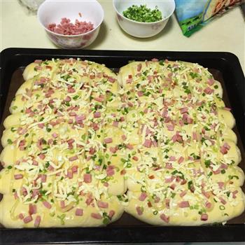 葱香芝士火腿咸味排包怎么做，葱香芝士火腿咸味排包怎么做好吃，葱香芝士火腿咸味排包做法
